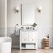 James Martin Vanities Breckenridge 30in Single Vanity, Bright White w/ 3 CM Carrara Marble Top 330-V30-BW-3CAR - alternate 7